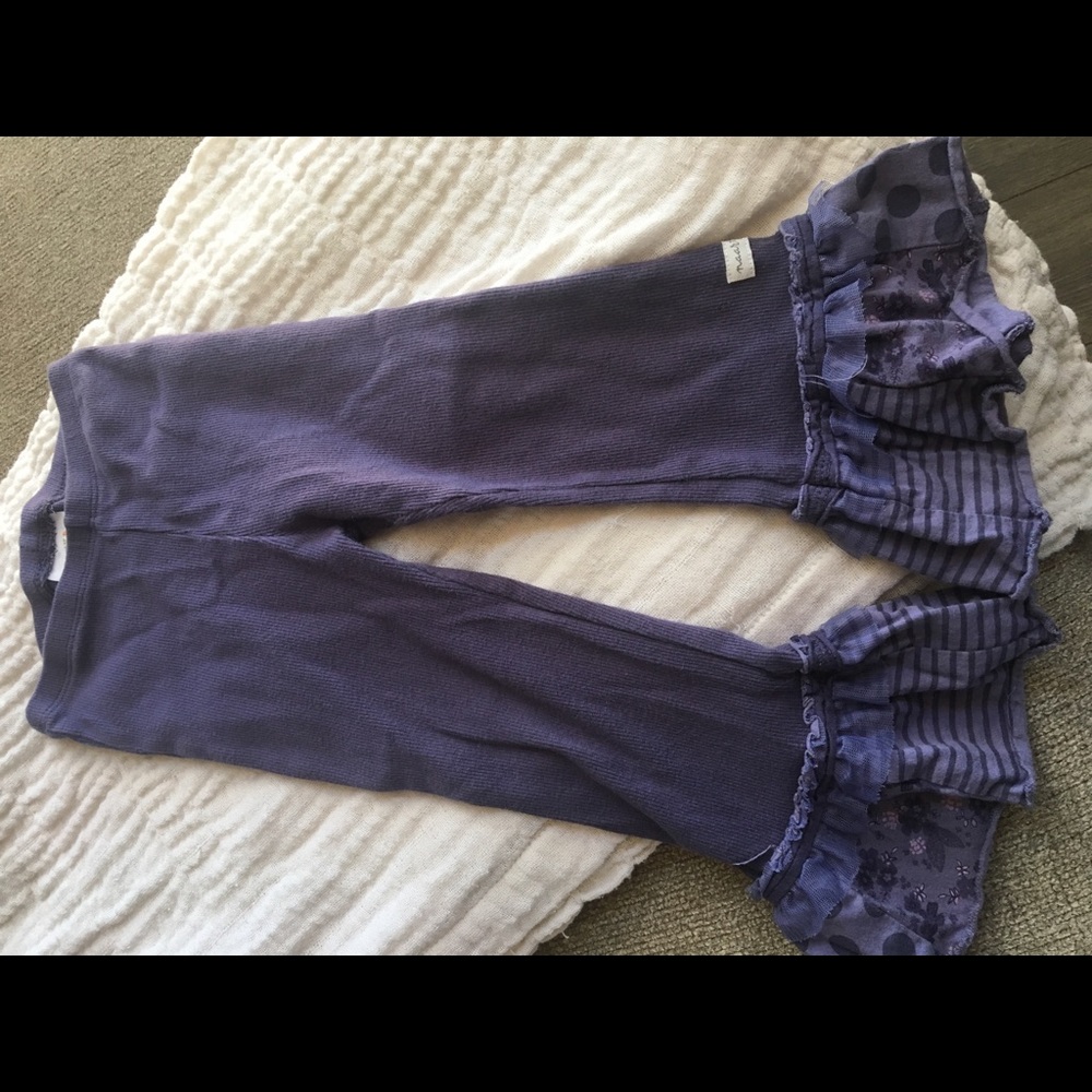 Kids ruffle bottom pants